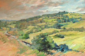 Hill of Slane. Oil on board. 30" x 40".
