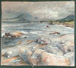 Renvyle Connemara. Oil pastel on board. 600mm x 600mm