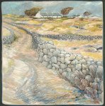 Connemara Landscape. Oil pastel on board. 24" x 20".