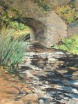 Slane Bridge, River Boyne. Oil on board. 30" x 20".