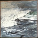 Green Wave. Oil on board. 910mm x 910mm